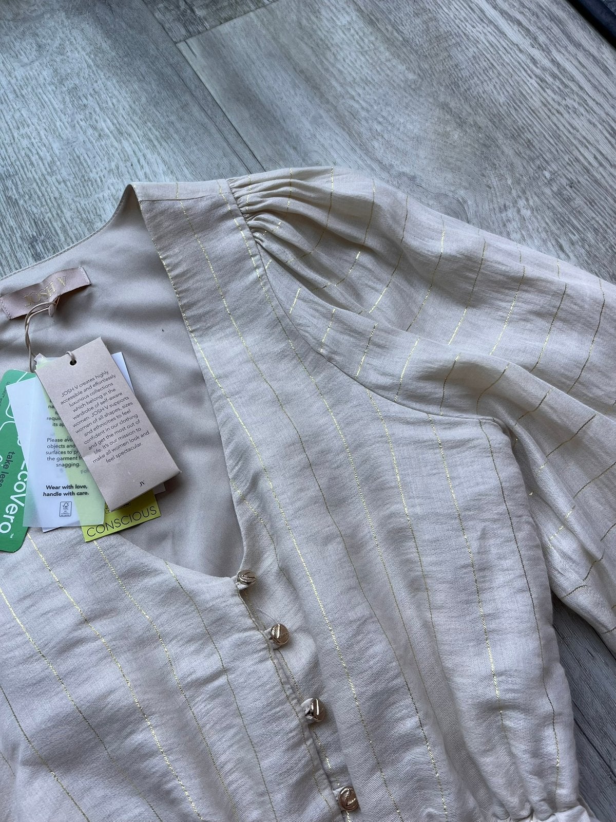 Josh V jurk NIEUW, Beige, Nieuw, Ophalen of Verzenden, Maat 34 (XS) of kleiner