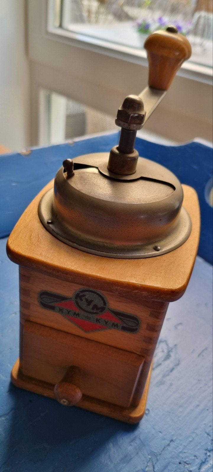 Laaks Brocante, vintage koffiemolen KYM, Ophalen of Verzenden