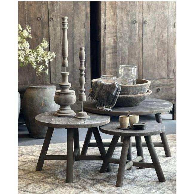 landelijke tafeltjes, bankjes, krukjes, sidetables en meer, Minder dan 55 cm, Nieuw, Ophalen of Verzenden, Overige vormen