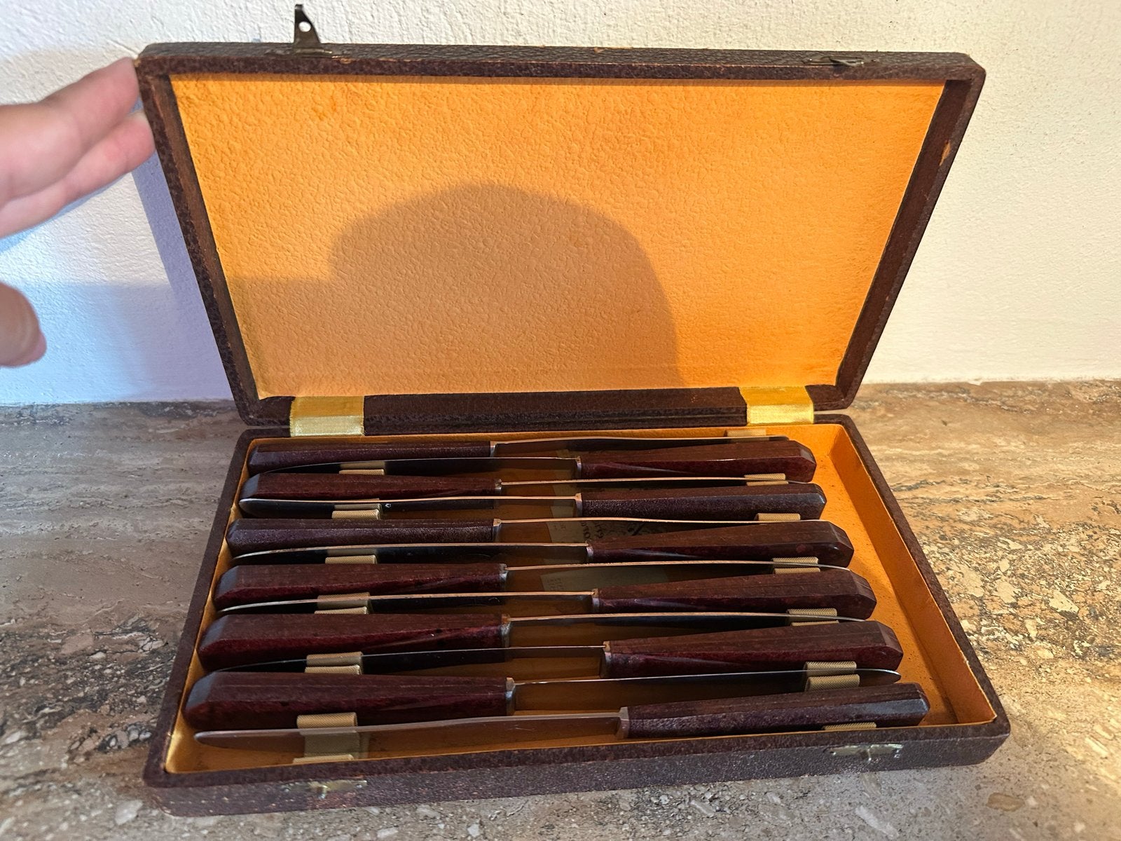 Vintage messen set in originele doos, Antiek en Kunst, Ophalen of Verzenden