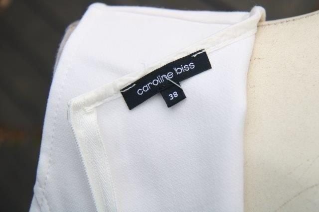 Jurk offwhite/ zwart Caroline Biss mt 38 Vaste prijs AANBIED, Maat 38/40 (M), Zwart, Ophalen of Verzenden, Zo goed als nieuw