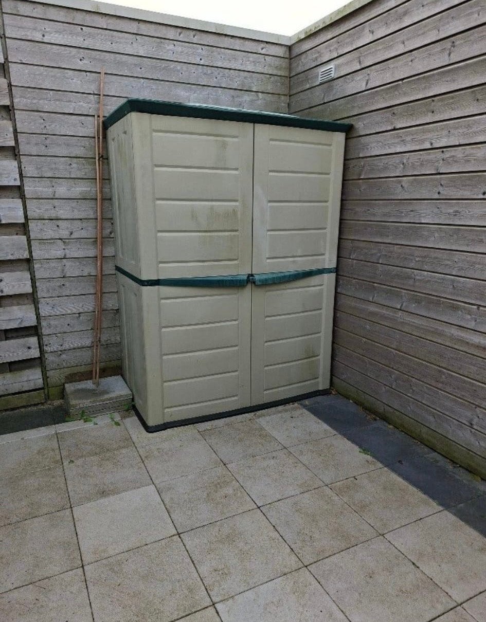 Kunststof Tuinkast / Opbergkast, Tuin en Terras, Ophalen, Zo goed als nieuw, Kunststof, Overige typen