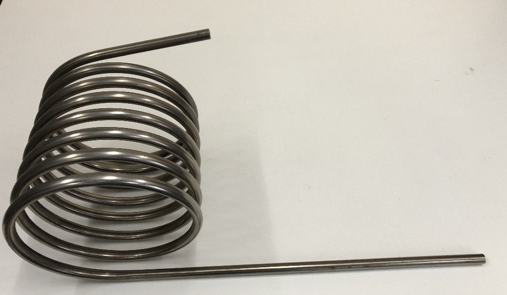 Wortkoeler koeling spiraal dompelaar element RVS heatpipe, Ophalen of Verzenden, Nieuw