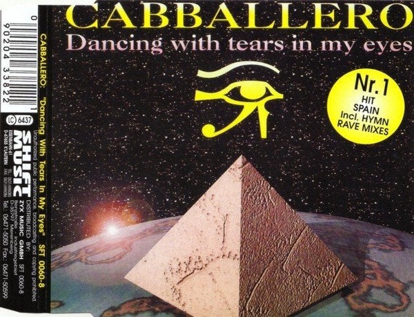 Cabballero – Dancing With Tears In My Eyes CD Maxisingle '95, Verzenden, Zo goed als nieuw, Dance en House