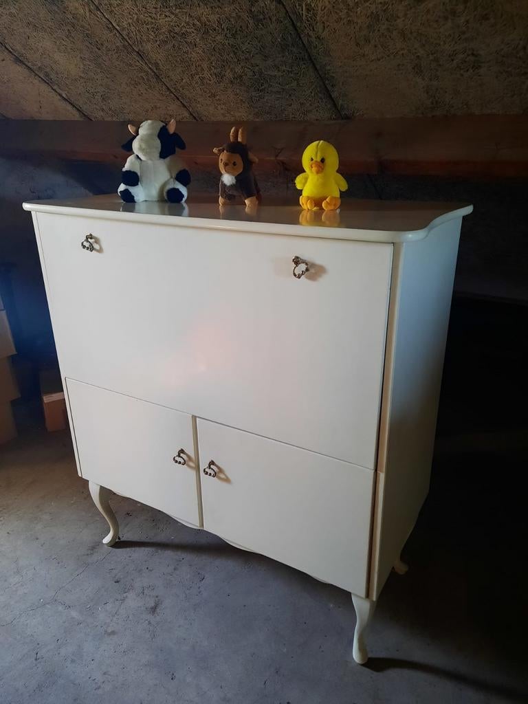 Vintage commode en babybedje, Ophalen, Gebruikt, 50 tot 70 cm, 100 cm of meer