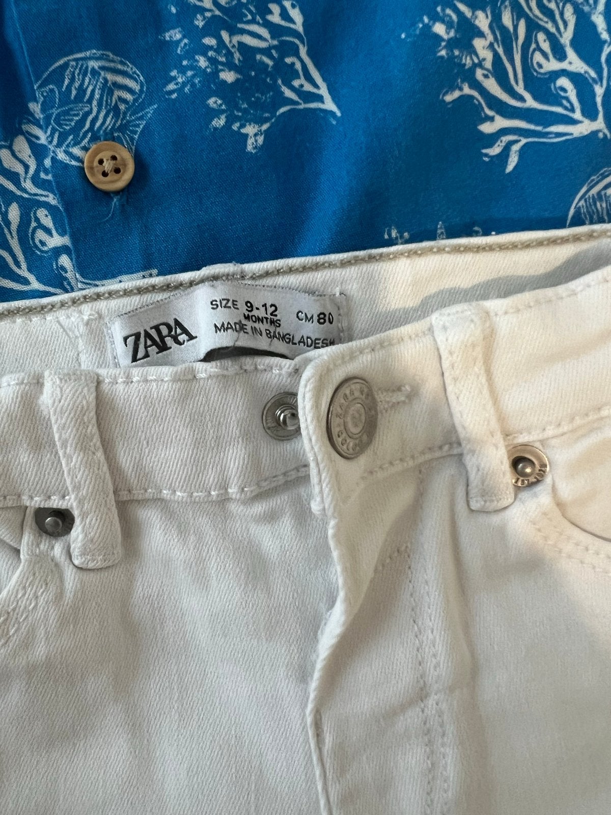 Zara setje: overhemdje en 2 korte broekjes (maat 80), Kinderen en Baby's, Babykleding | Maat 80, Ophalen of Verzenden, Zo goed als nieuw