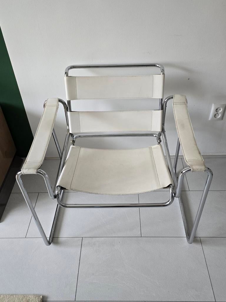 Vintage Wassily stijl fauteuil (jaren 70) - Marcel Breuer, Ophalen of Verzenden