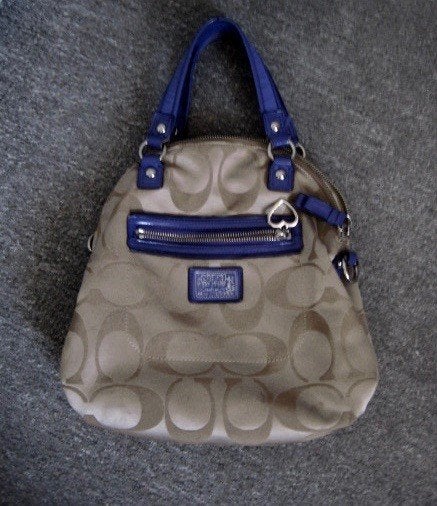 'DAMESTAS COACH BEIGE MET PAARS ,MET SCHOUDERRIEM, Ophalen of Verzenden, Gebruikt, Overige kleuren, Handtas