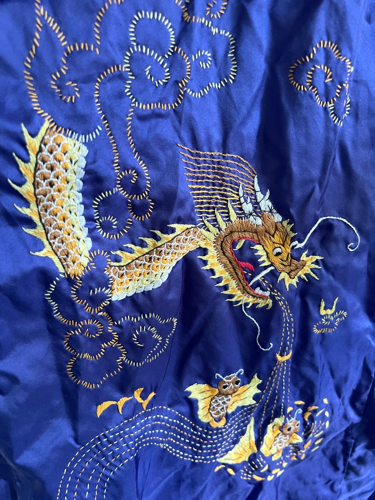 Vintage Kimono Badjas met Drakenborduurwerk, Kleding | Dames, Overige Dameskleding, Ophalen of Verzenden, Zo goed als nieuw