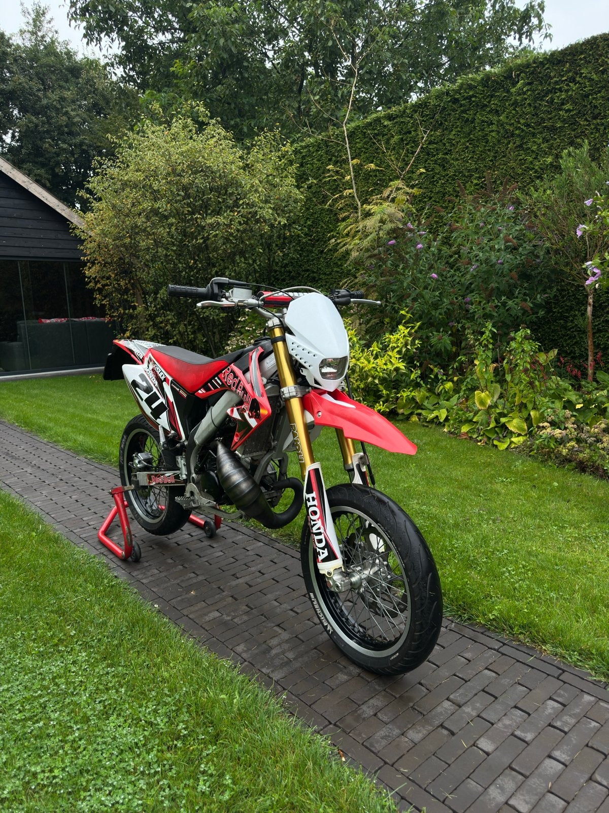 Honda HM 50 Supermoto 2012 - Perfecte staat!, Fietsen en Brommers, Ophalen, 6 versnellingen, Overige modellen, Maximaal 45 km/u