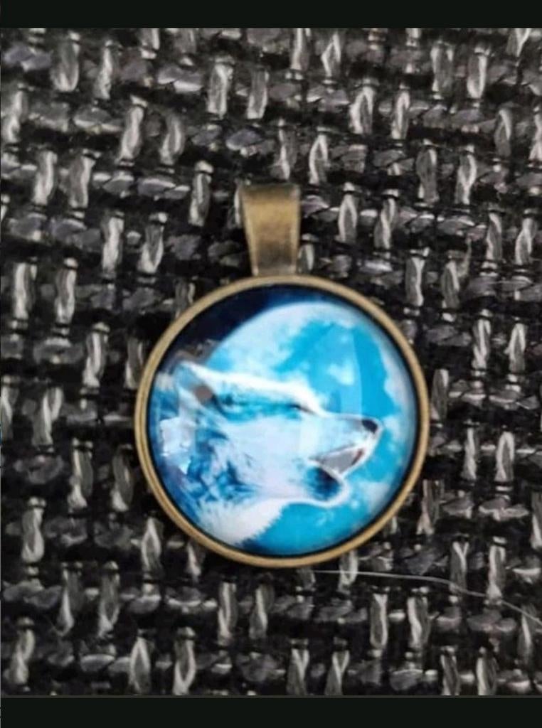 Ketting wolf, Verzenden, Nieuw, Goud, Met hanger