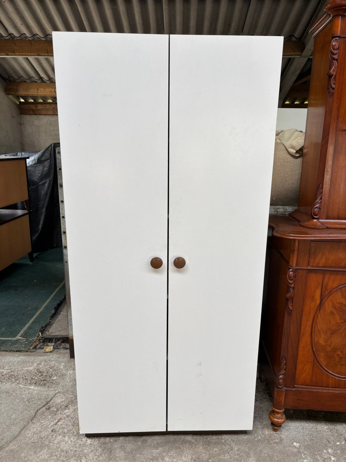 Vintage kledingkast, Huis en Inrichting, Kasten | Kledingkasten, Ophalen, Gebruikt, 50 tot 75 cm, 150 tot 200 cm