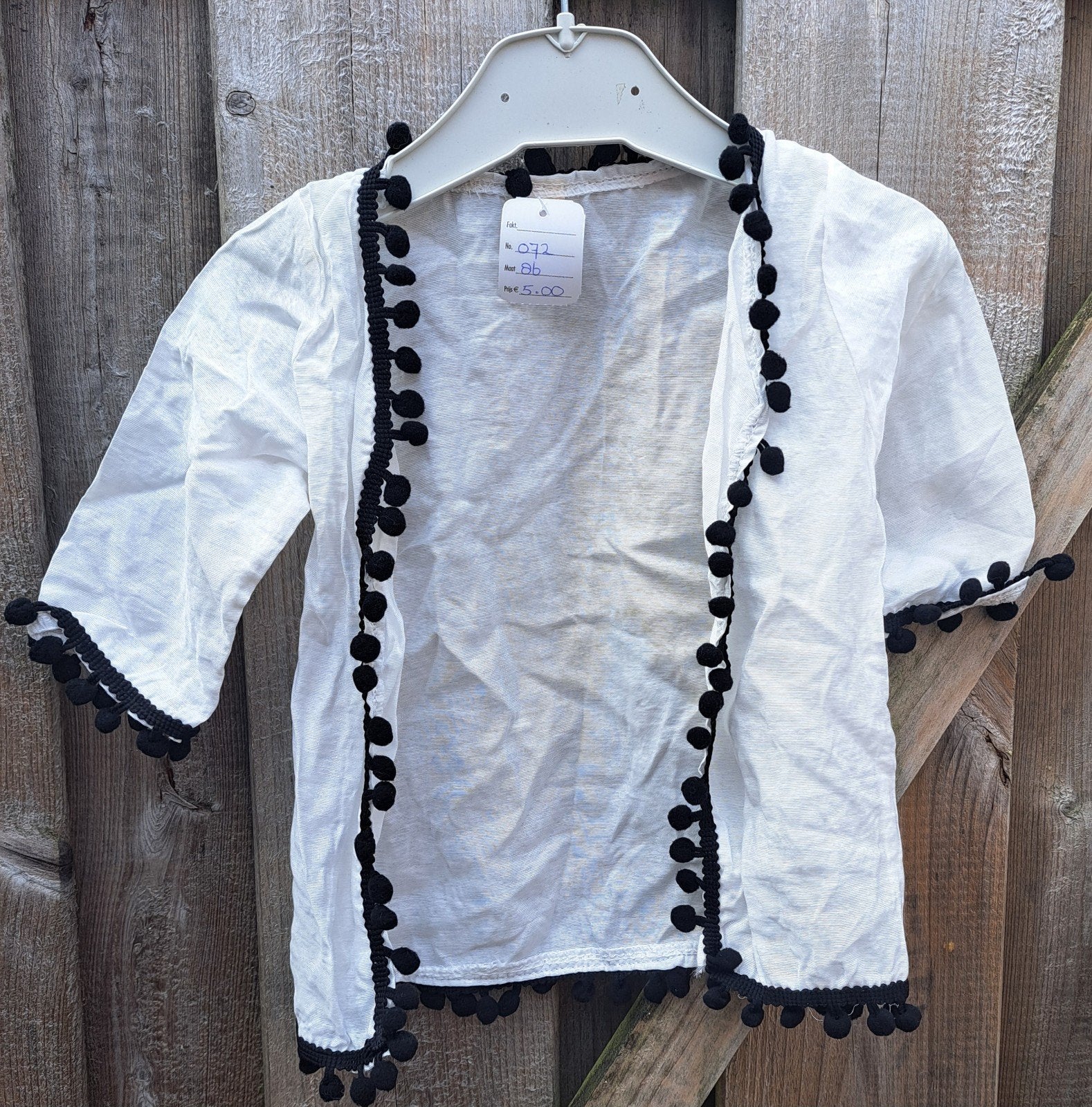 Meisjes zomerjurk vestje ibiza bolletjes zomerkleding kids, Kinderen en Baby's, Babykleding | Maat 86, Verzenden, Nieuw, Meisje