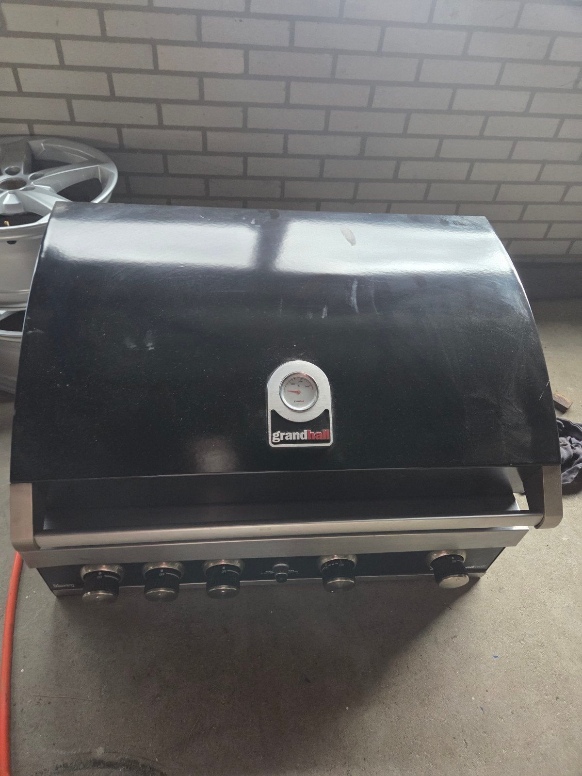 Grandhall gasbarbecue inbouw met 4 branders, Ophalen of Verzenden, Gebruikt, Grandhall