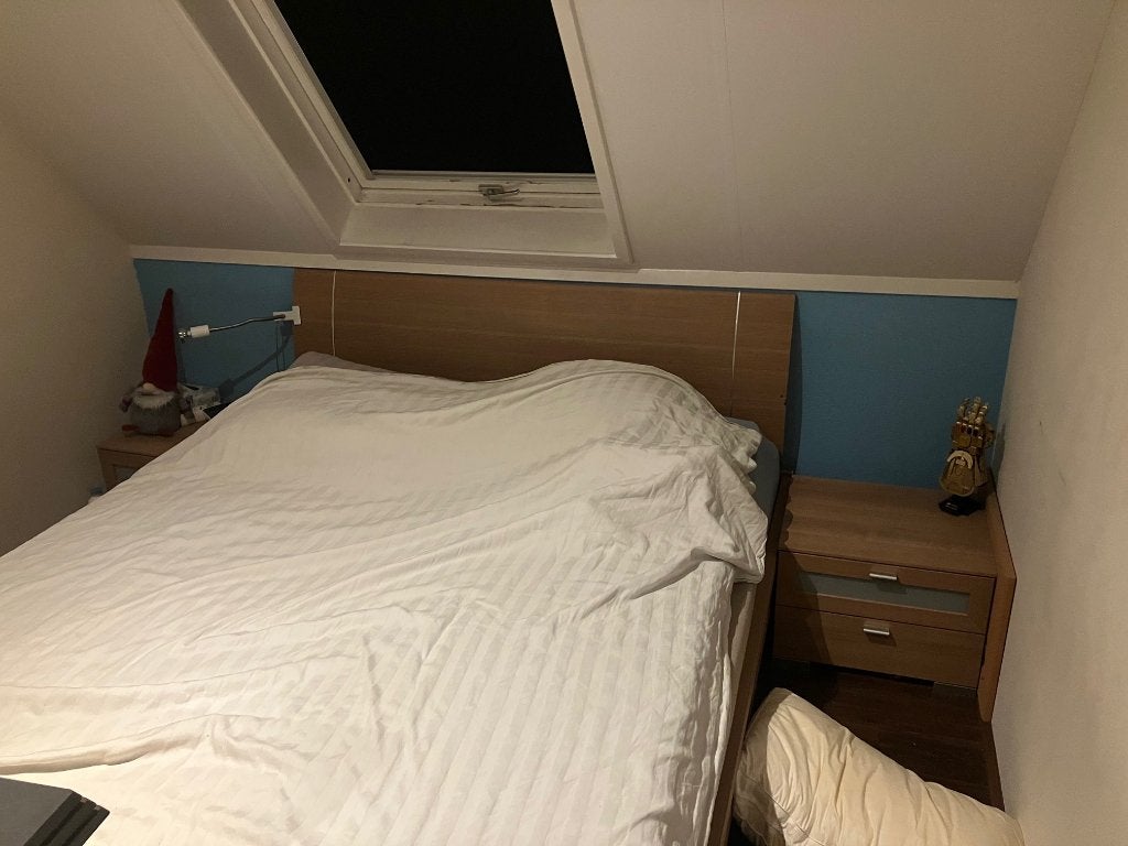 tweepersoonsbed 160 x 200 met nachtkastjes, Ophalen, Gebruikt, Tweepersoons, 200 cm