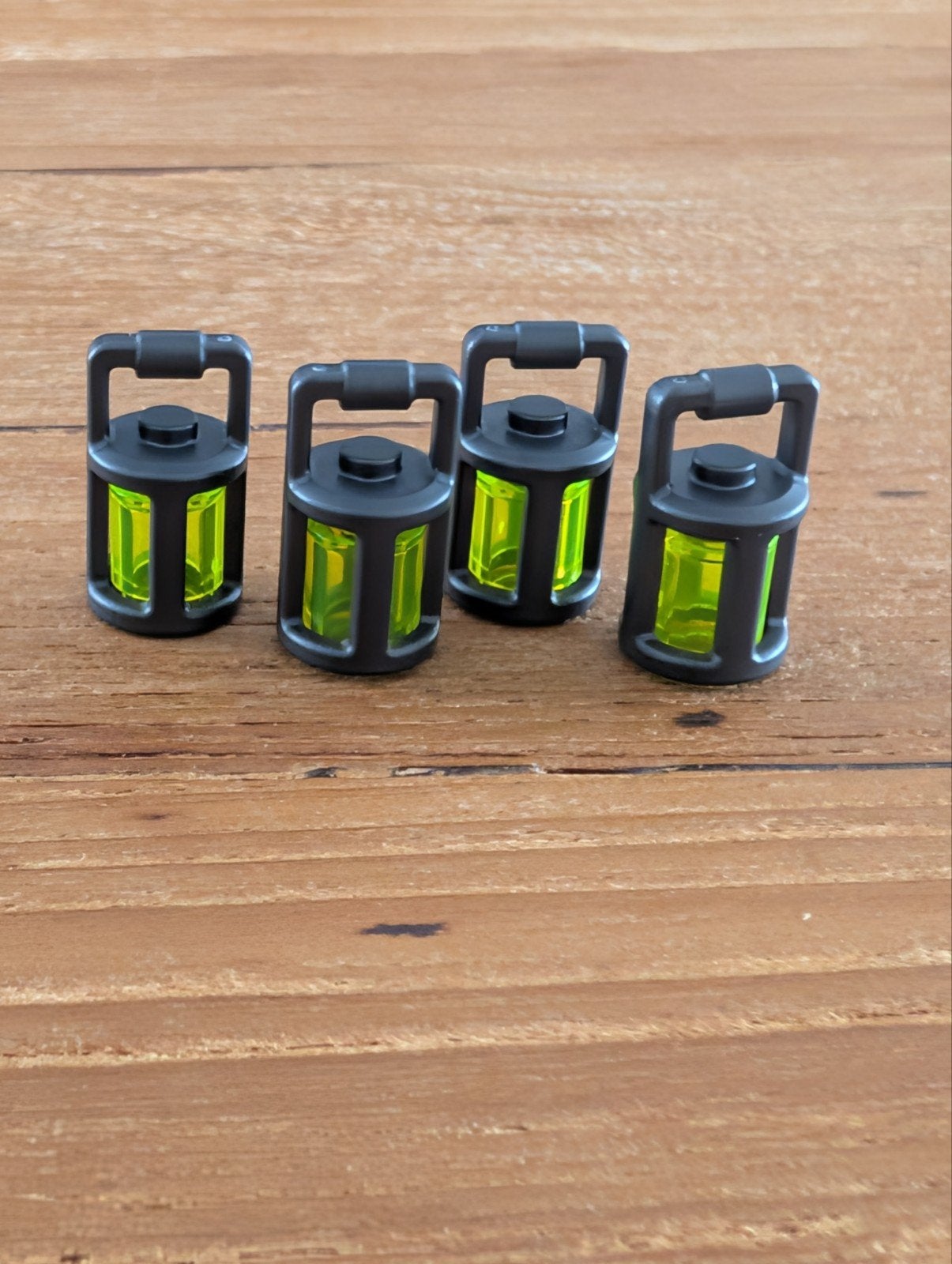 Lego lantaarns mat donker zilver met neon licht 4x, Ophalen of Verzenden, Zo goed als nieuw, Accessoire, Lego