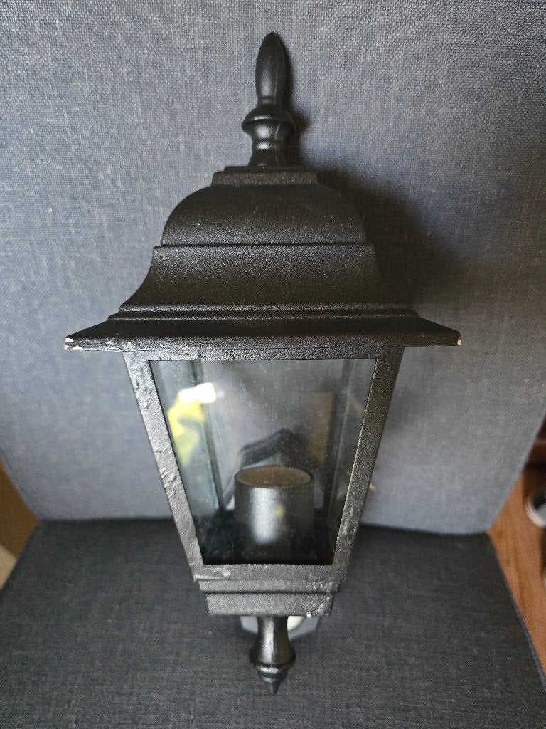 Smartwares klassieke buitenlamp met sensor., Licht-donker-sensor, Gebruikt, Wandlamp, Aluminium