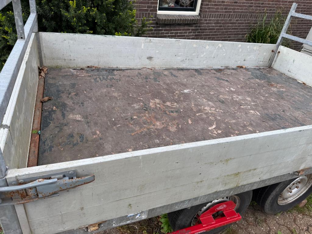 Hapert dubbelas aanhanger met verzwaarde assen, Auto diversen, Aanhangers en Bagagewagens, Ophalen, Gebruikt