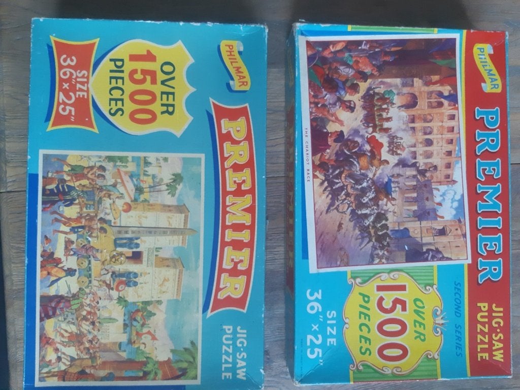 Philmar Ben‑Hur & Cleopatra – Zeldzame Complete Premier Set, Ophalen of Verzenden, 500 t/m 1500 stukjes, Gebruikt, Legpuzzel