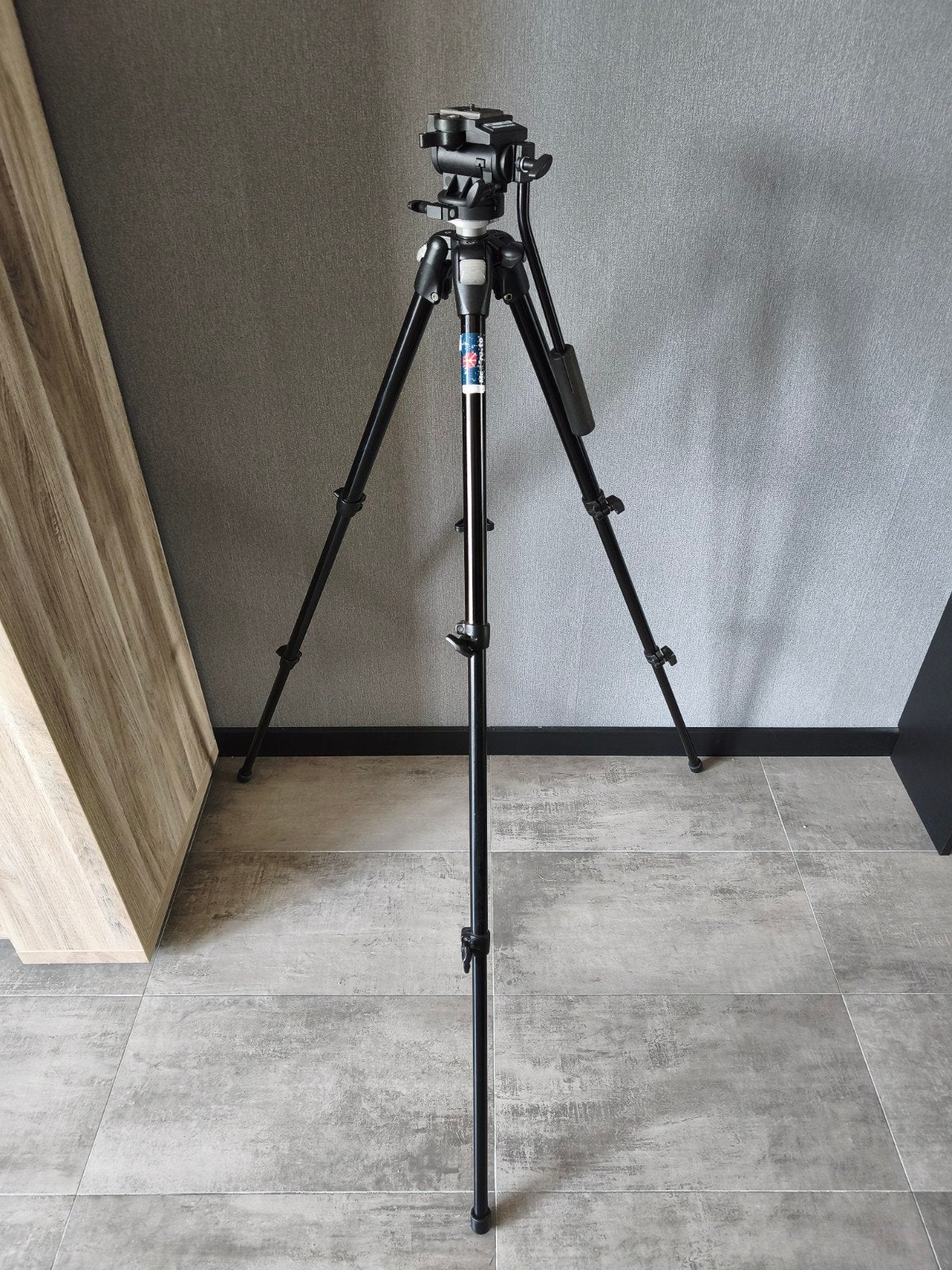 Statief manfrotto gruppo 190DB met hoes, Ophalen of Verzenden, Driepoot