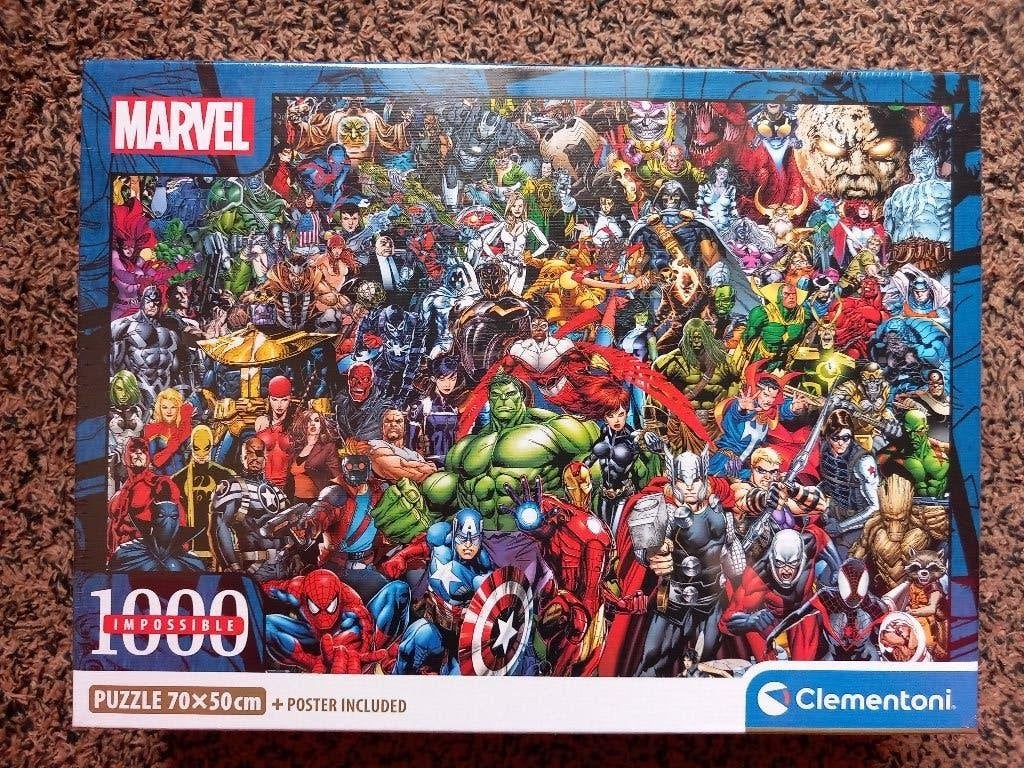 Puzzel Clementoni 1000 Stukjes Marvel Impossible, Ophalen of Verzenden, 500 t/m 1500 stukjes, Nieuw, Legpuzzel