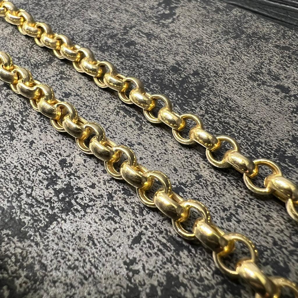 14 karaat gouden ketting jasseron schakel dik model, Ophalen of Verzenden, Zo goed als nieuw, Goud