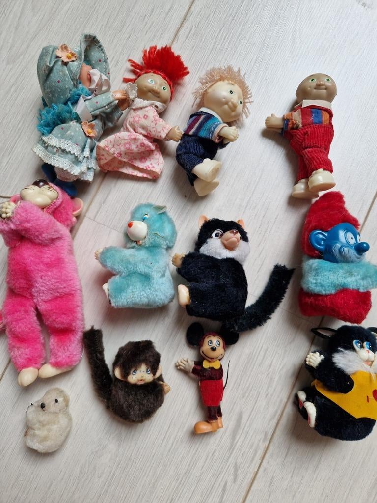 12 x knijpbeestjes pencil clip on finger hugger 80s lot, Ophalen of Verzenden
