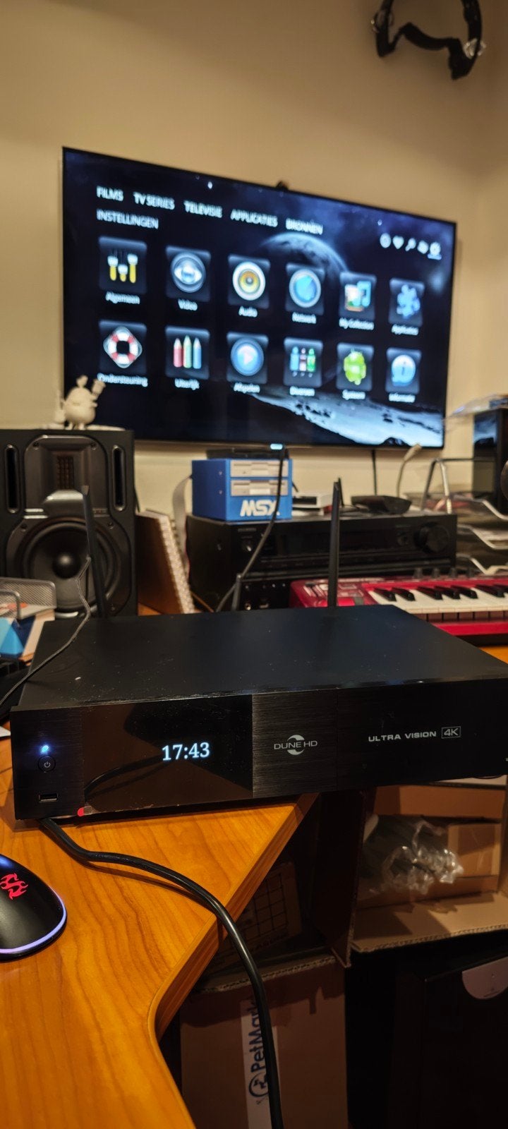 Dune HD Ultra Vision 4K Mediaspeler, Audio, Tv en Foto, Ophalen, Zo goed als nieuw, HDMI, Minder dan 500 GB
