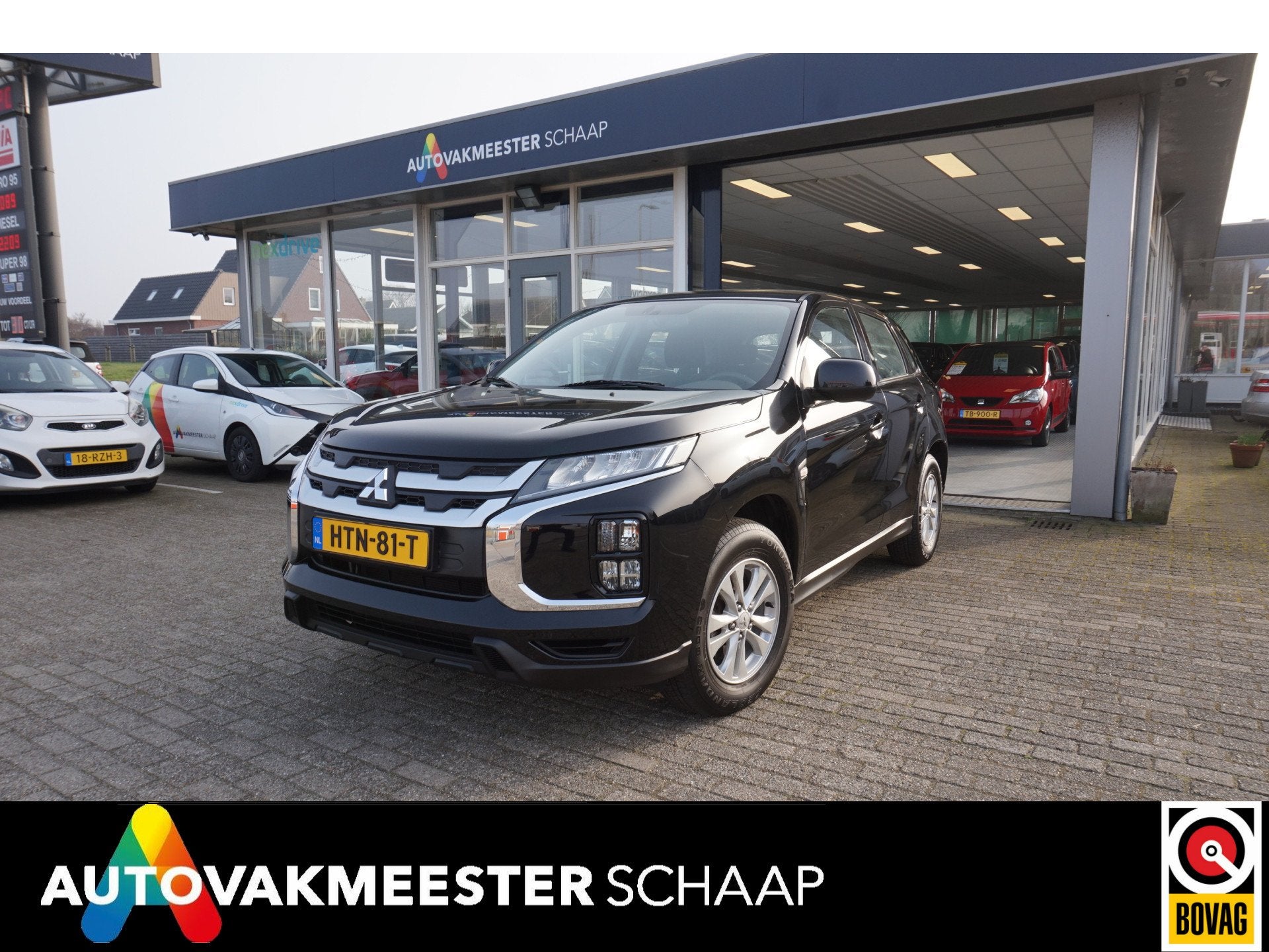 Mitsubishi ASX 2.0 Pure ,75dkm Automaat Incl 12 mnd bovag ga, Auto's, Gebruikt, 4 cilinders, Zwart, ASX