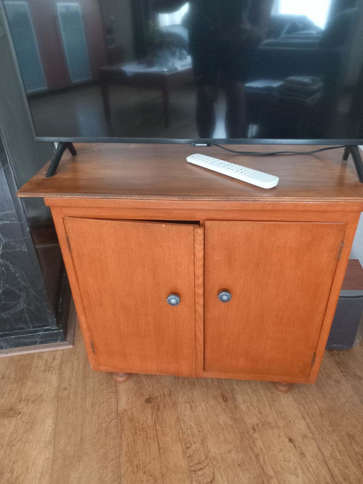 tv meubel, Ophalen, Gebruikt, 50 tot 100 cm, Kersenhout