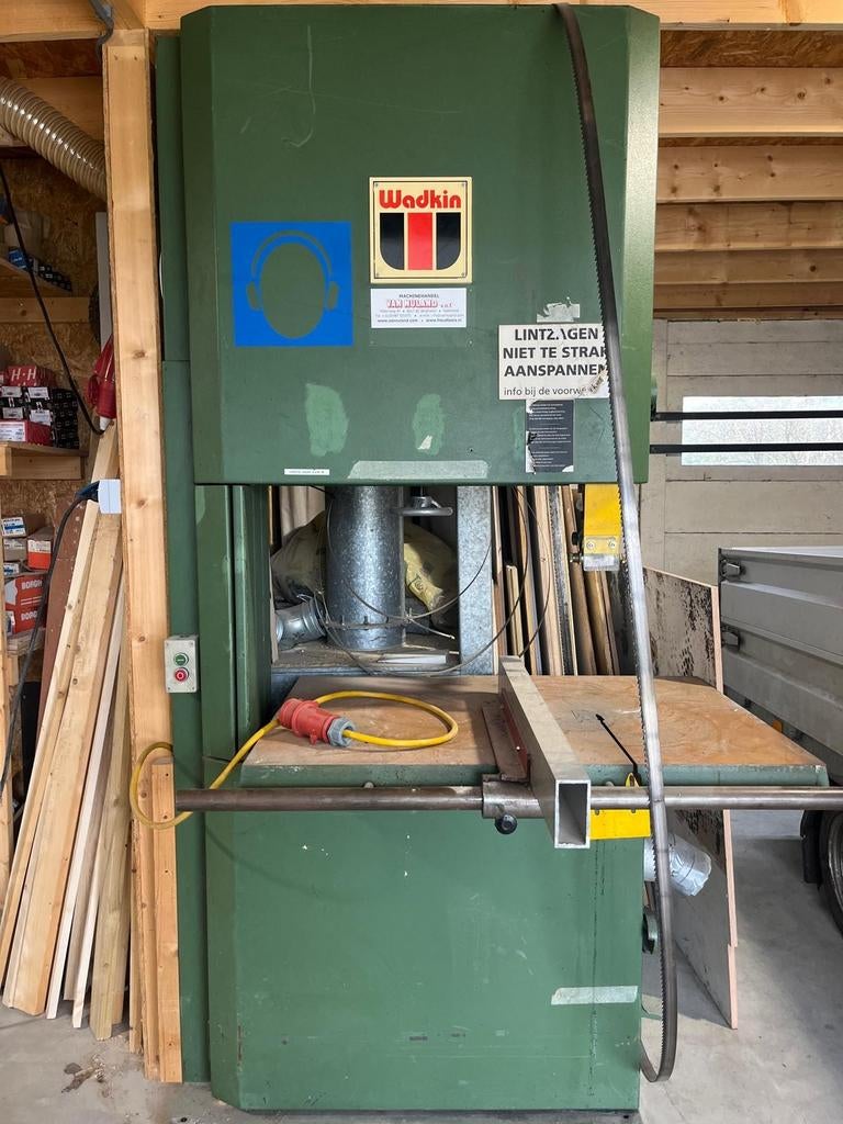 Wadkin Lintzaag - Robuuste Houtbewerkingsmachine, Gebruikt, Wadkin, 70 mm of meer, Ophalen of Verzenden