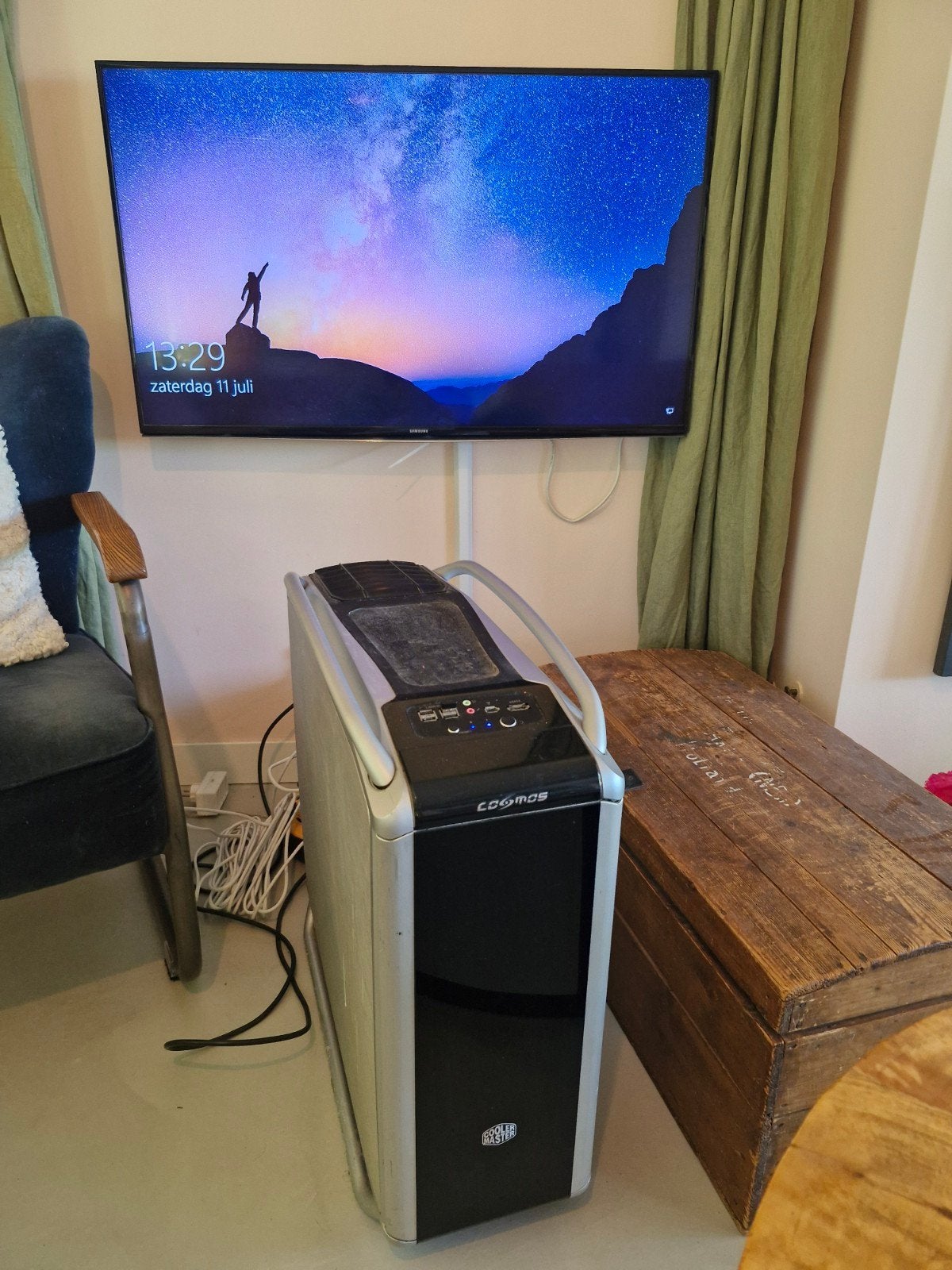 Gaming PC (Intel i7, 12GB RAM, 4gb GPU RX 480, SSD+HDD, Computers en Software, Desktop Pc's, Ophalen, Gebruikt, 149 GB SSD + 932 GB HDD