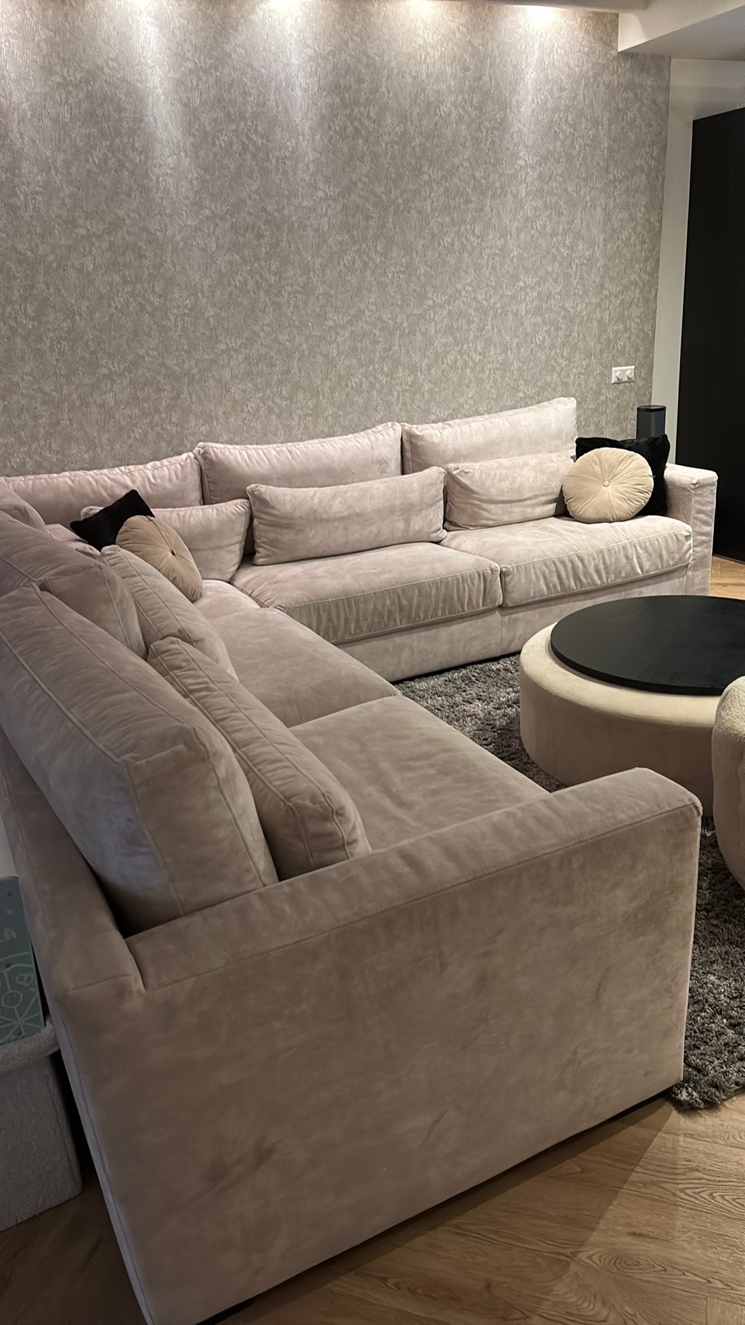 Zitmaxx hoekbank Frederique beige, Ophalen, Zo goed als nieuw, Stof