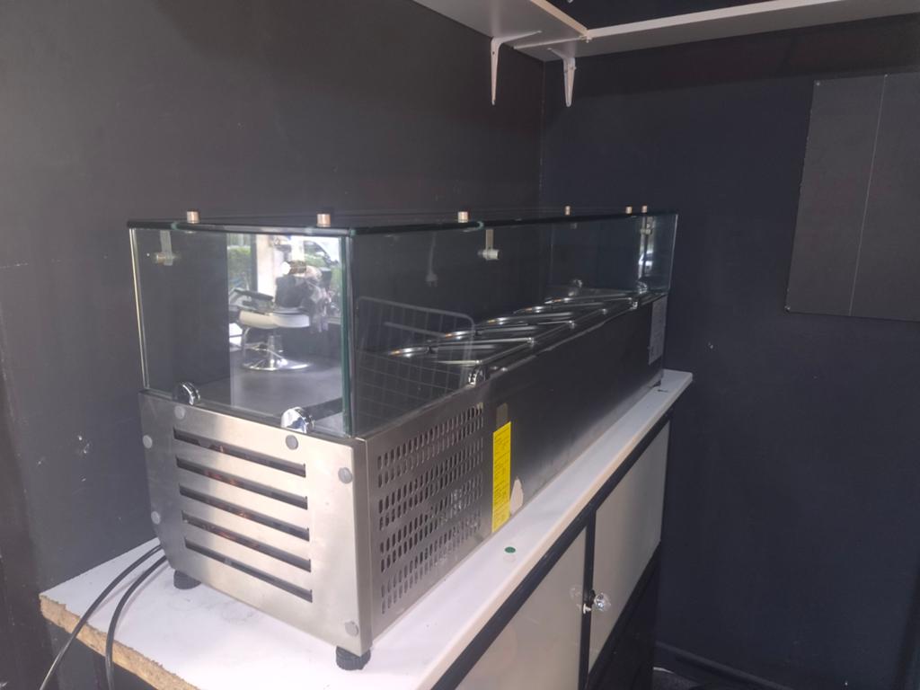 GGMgastro Gekoelde Vitrine - Perfect voor Saladebar/Buffet, Ophalen of Verzenden, Gebruikt