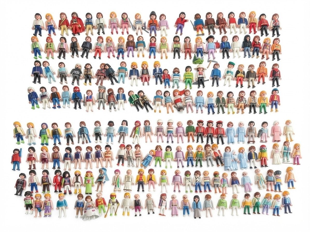 Grote collectie Playmobil poppetjes en accessoires, Ophalen of Verzenden, Gebruikt, Losse onderdelen, Figuren