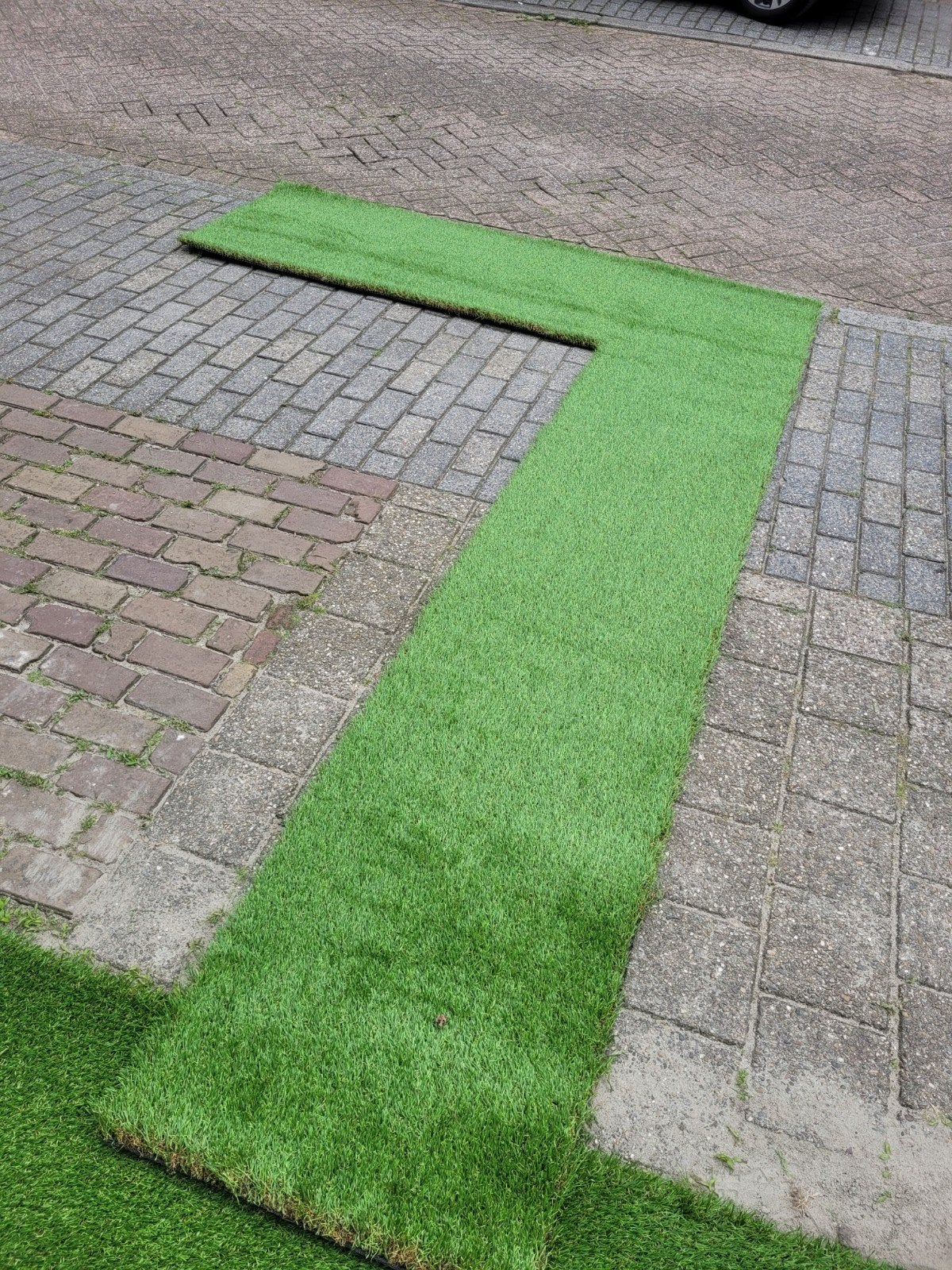 Stuk kunstgras Apollo 45mm L-vorm, Ophalen, Nieuw, Minder dan 10 m², Kunstgras