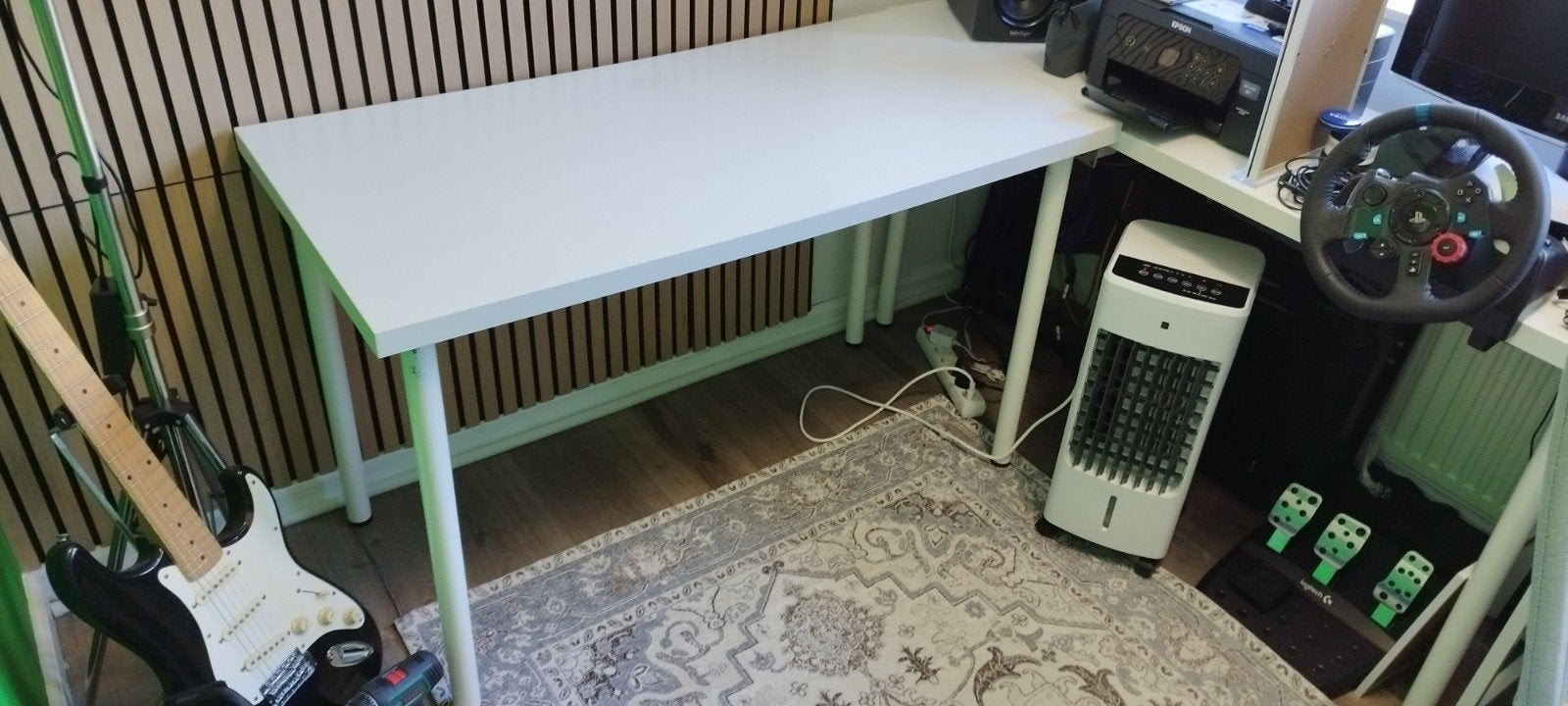 IKEA LAGKAPTEN / ADILS Bureau wit - 120x60 cm, Huis en Inrichting, Bureaus, Ophalen