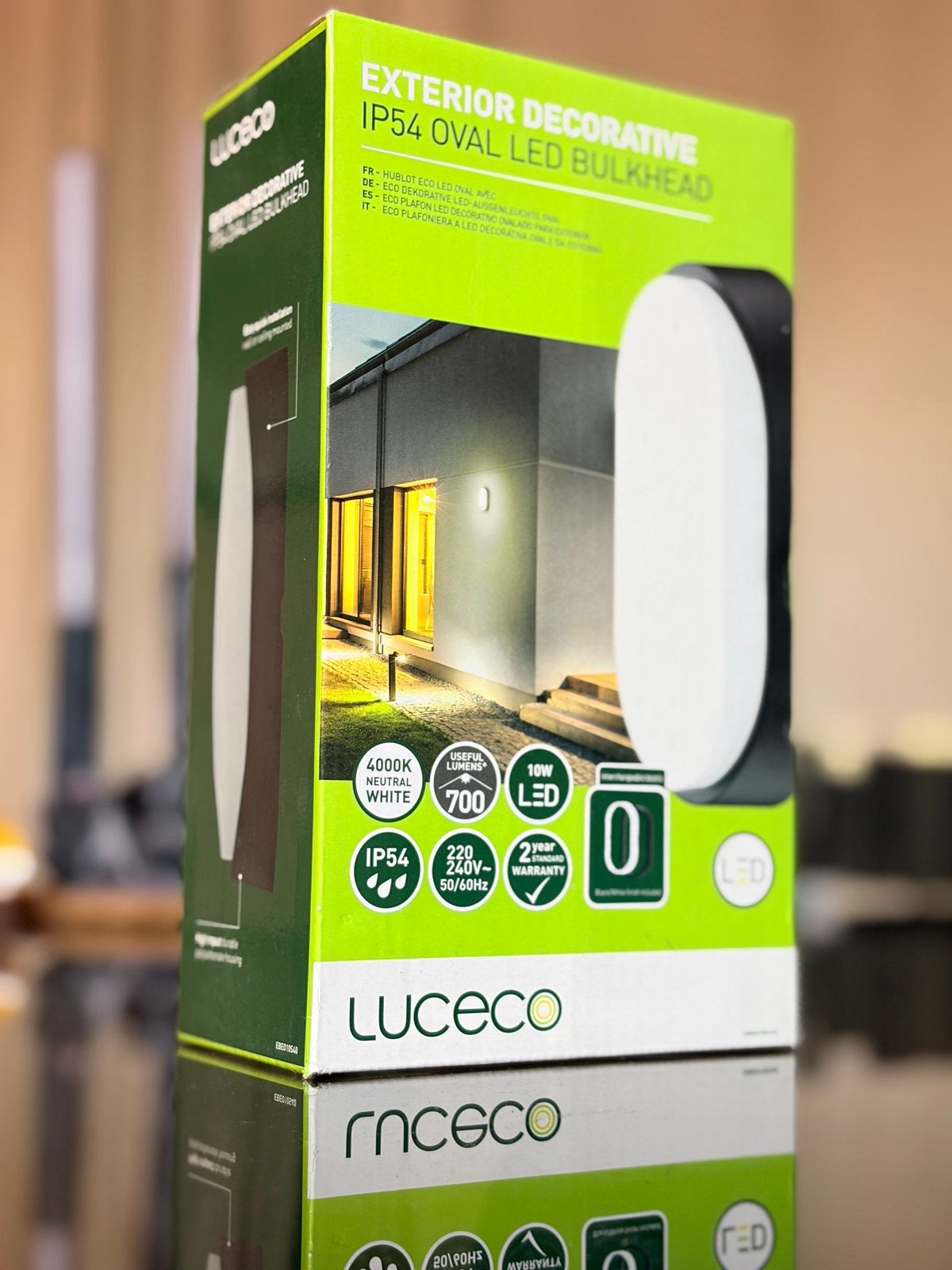 Luceco IP54 Ovale LED Buitenlamp - Nieuw in verpakking, Tuin en Terras, Kunststof, Minder dan 50 watt, Wandlamp, Nieuw