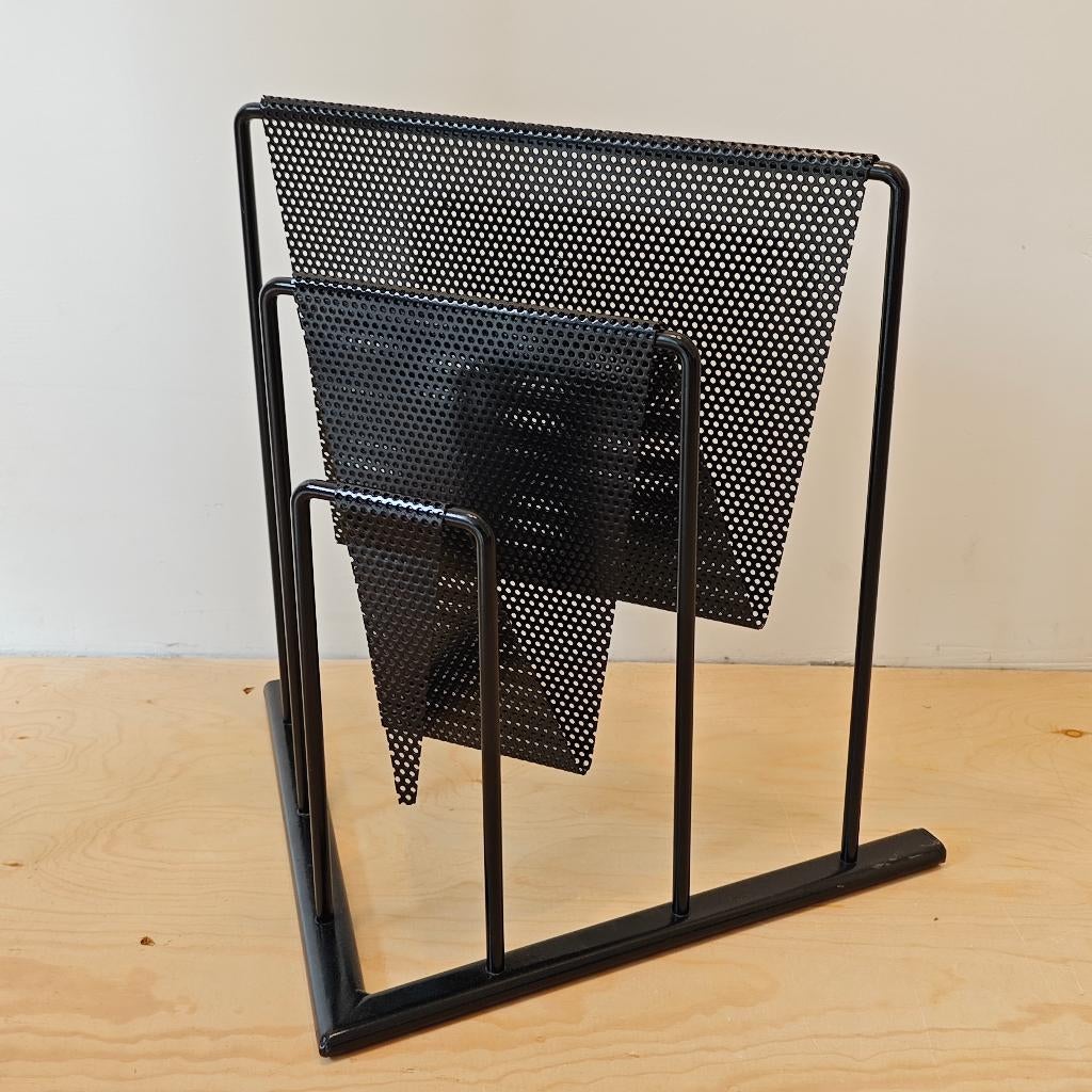 Vintage tijdschriftenrek Markus Börgens D-tec, Huis en Inrichting, Woonaccessoires | Krantenbakken en Lectuurbakken, Gebruikt