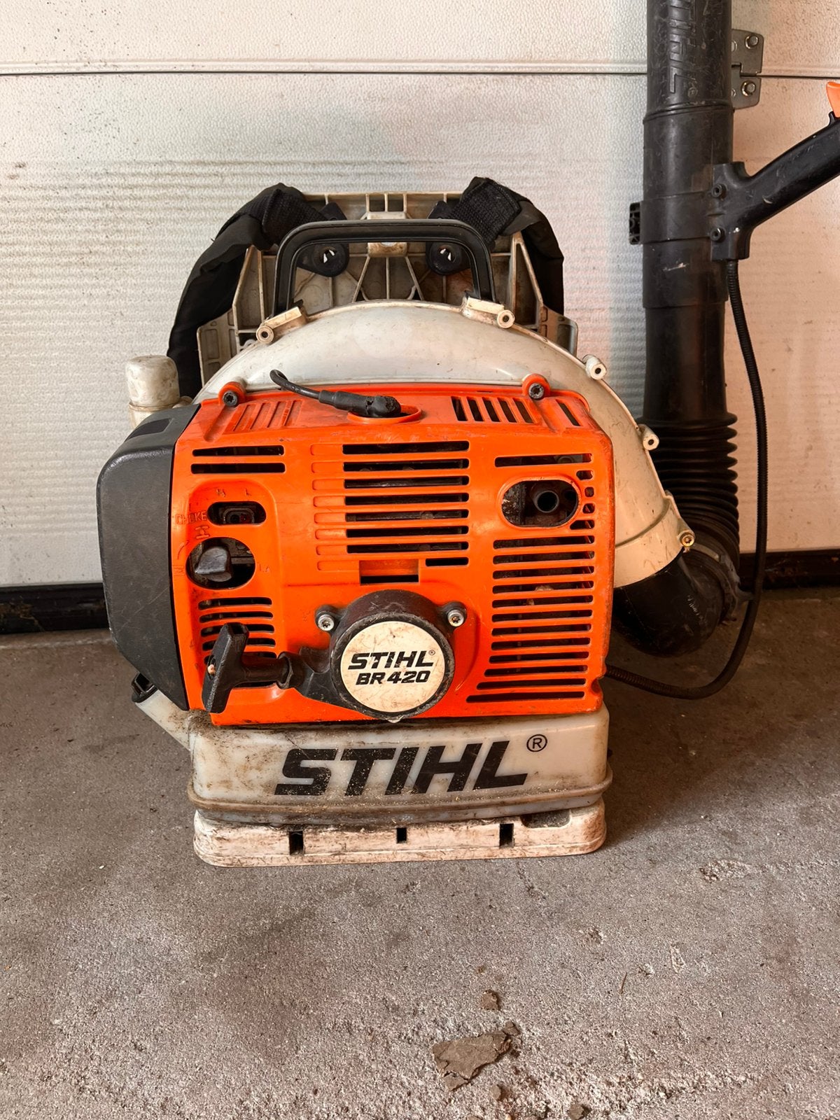 STIHL BR 420 – Krachtige benzine rugbladblazer, Ophalen, Gebruikt, Benzine