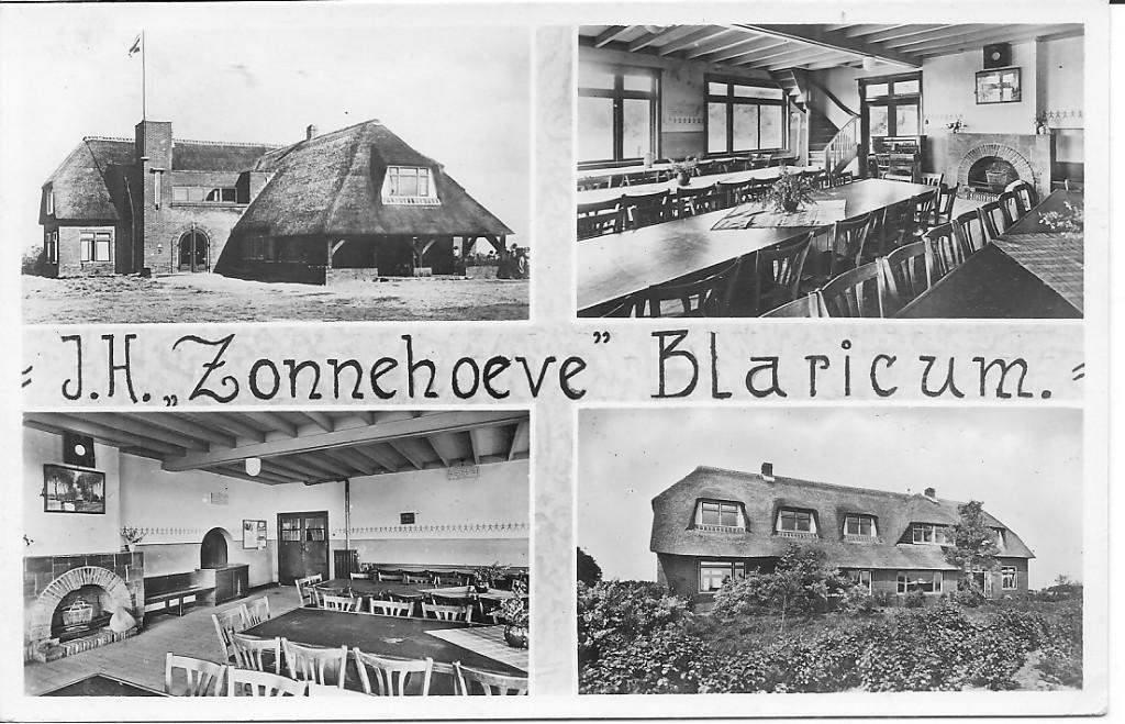 J.H. Zonnehoeve Blaricum, Ophalen of Verzenden, 1940 tot 1960, Gelopen, Noord-Holland