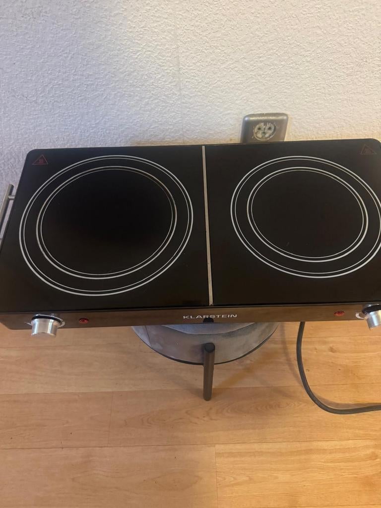 Klarstein dubbele elektrische kookplaat, Witgoed en Apparatuur, Kookplaten, 3 kookzones of minder, Ophalen of Verzenden, Zo goed als nieuw