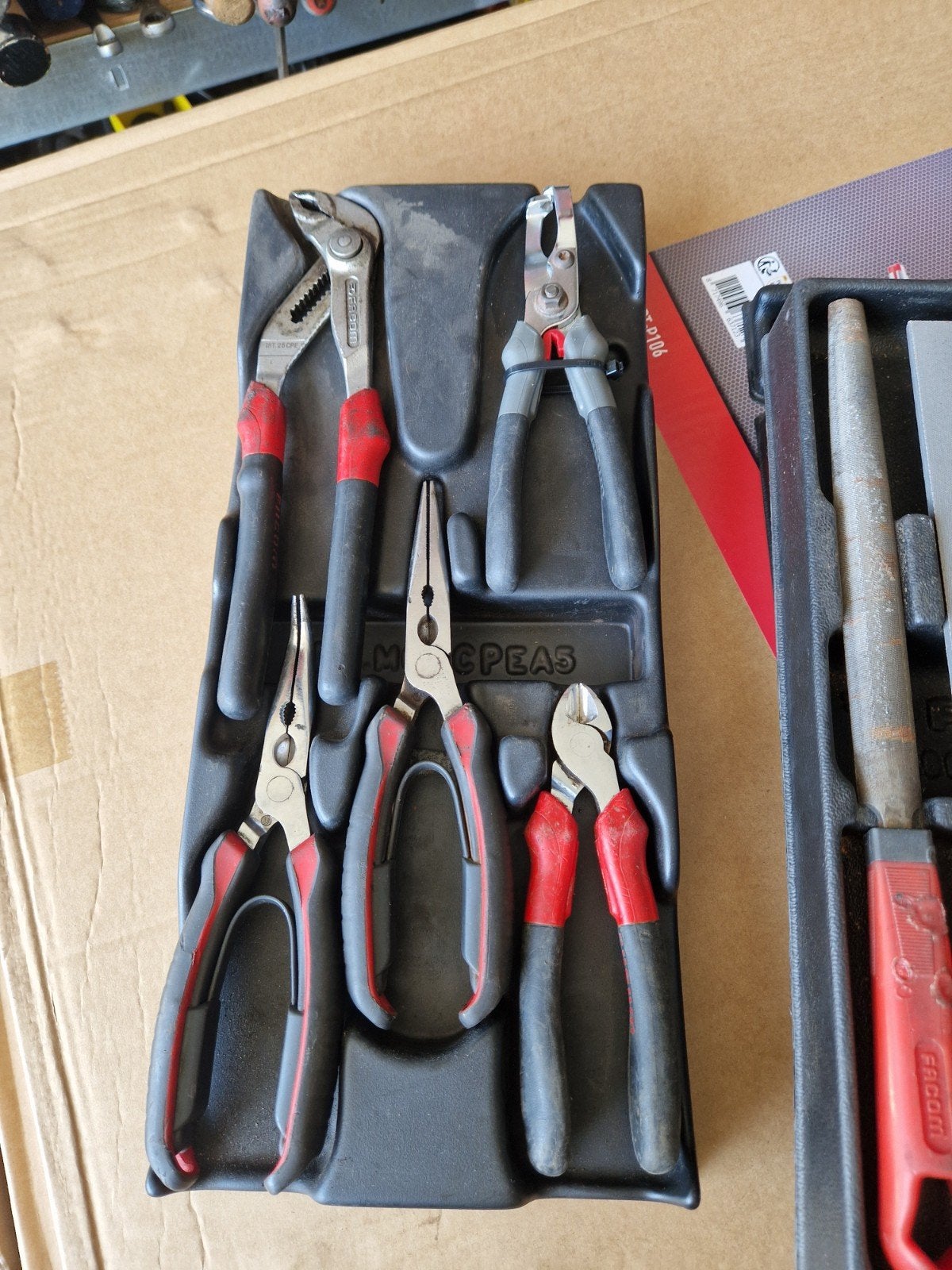 Facom module tangen 5 stuks, Auto diversen, Autogereedschap, Ophalen of Verzenden, Gebruikt