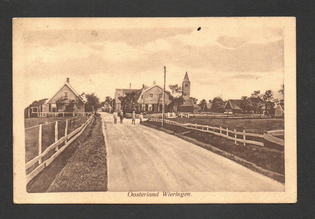 Oosterland, (N.H.) 1926. Wieringen met volk., Ophalen of Verzenden, Voor 1920, Gelopen, Noord-Holland