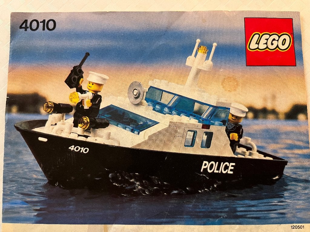 Lego 4010 Police Rescue Boat, Gebruikt, Lego, Ophalen of Verzenden, Complete set