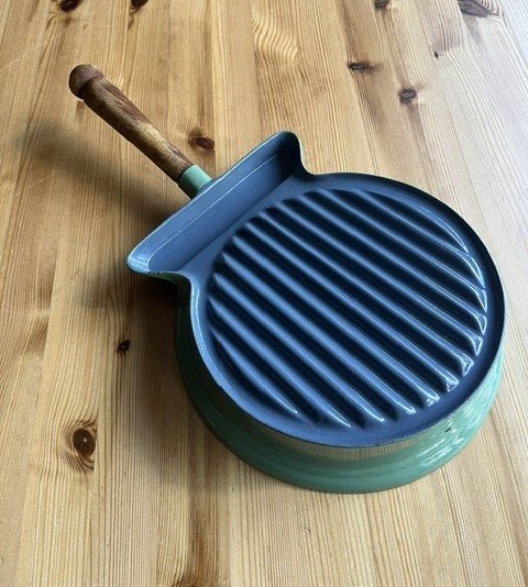 Geëmaillerde Grillpan, Gietijzer, Overige typen, Le Creuset, Ophalen of Verzenden
