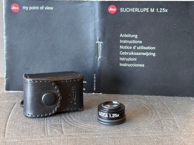 Leica M Zoekerloep 1.25x (12004) – Viewfinder Magnifier, Overige typen, Info@leica-welt.com, Zo goed als nieuw, Leica GmbH