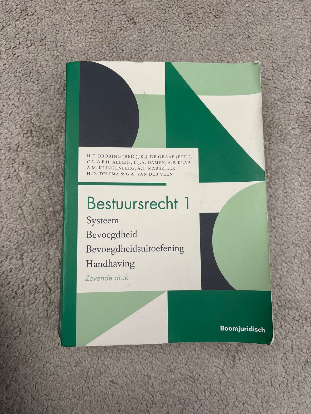 Bestuursrecht 1: Systeem, Bevoegdheid, Handhaving, Ophalen of Verzenden, Gamma, Zo goed als nieuw, WO