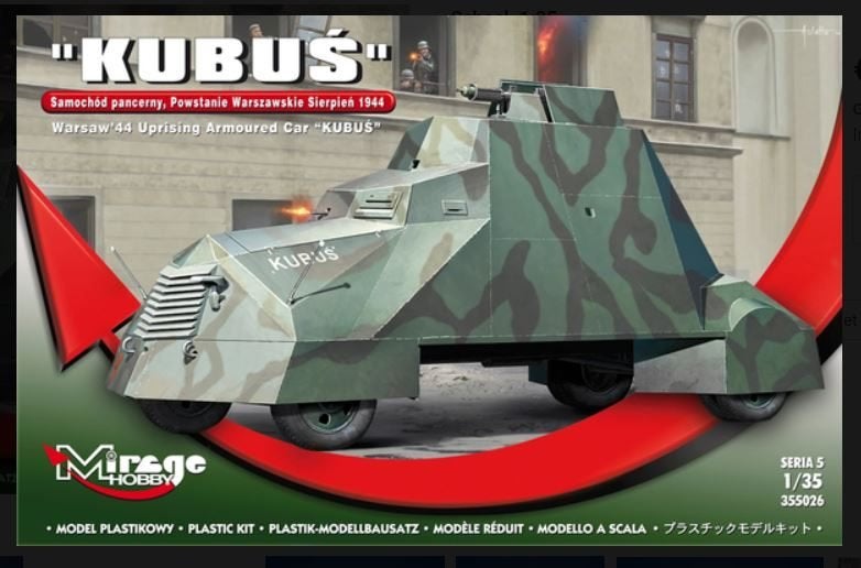 Bouwpakket Hobby Mirage schaal 1:35 Kubus armor tank 355026, Tank, Italeri, 1:32 tot 1:50, Nieuw