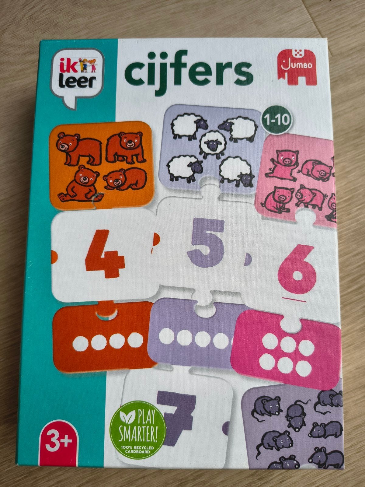 Jumbo Ik Leer Cijfers 1-10 Legpuzzel Educatief Spel, Kinderen en Baby's, Speelgoed | Educatief en Creatief, Ophalen of Verzenden